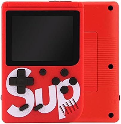 IndusBay® SUP Handheld Game Console, Classic Retro Video Gaming Player Colorful LCD Screen USB Rechargeable Portable Game Console with 400 in 1 Classic Old Games Best Toy Gift for Kids (Assorted)
