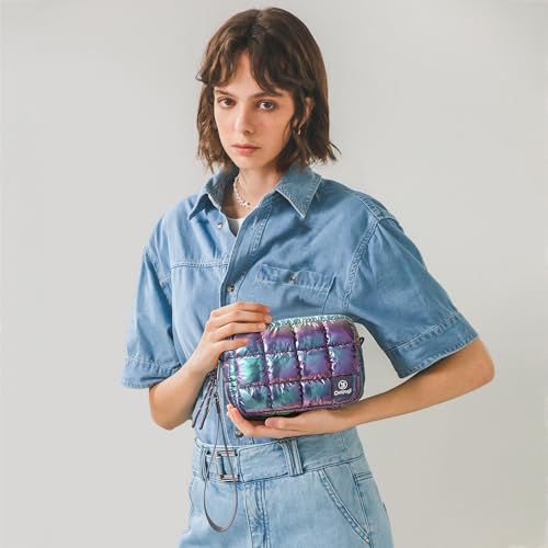 Puffer Travel bag-Gym bag+Cosmetic Bag-Purple2