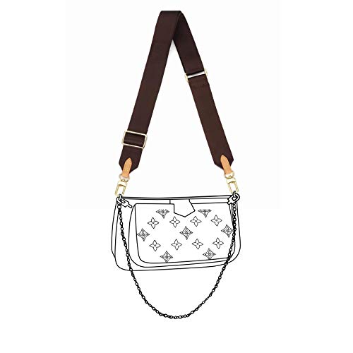 Senral Multi Pochette Accessories Strap Adjustable Crossbody Cavas Strap for Shoulder Bags Multi Purpose Strap Solid Color - Image 4