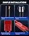 ORION MOTOR TECH Wire Connector 4 Pack, 175A Wire Harness Plug Kit for 2 Gauge Cables, 12V to 36V Battery Quick Connect Disconnect Set for Car Bike ATV Winches Lifts Motors More, Set of 4, Red