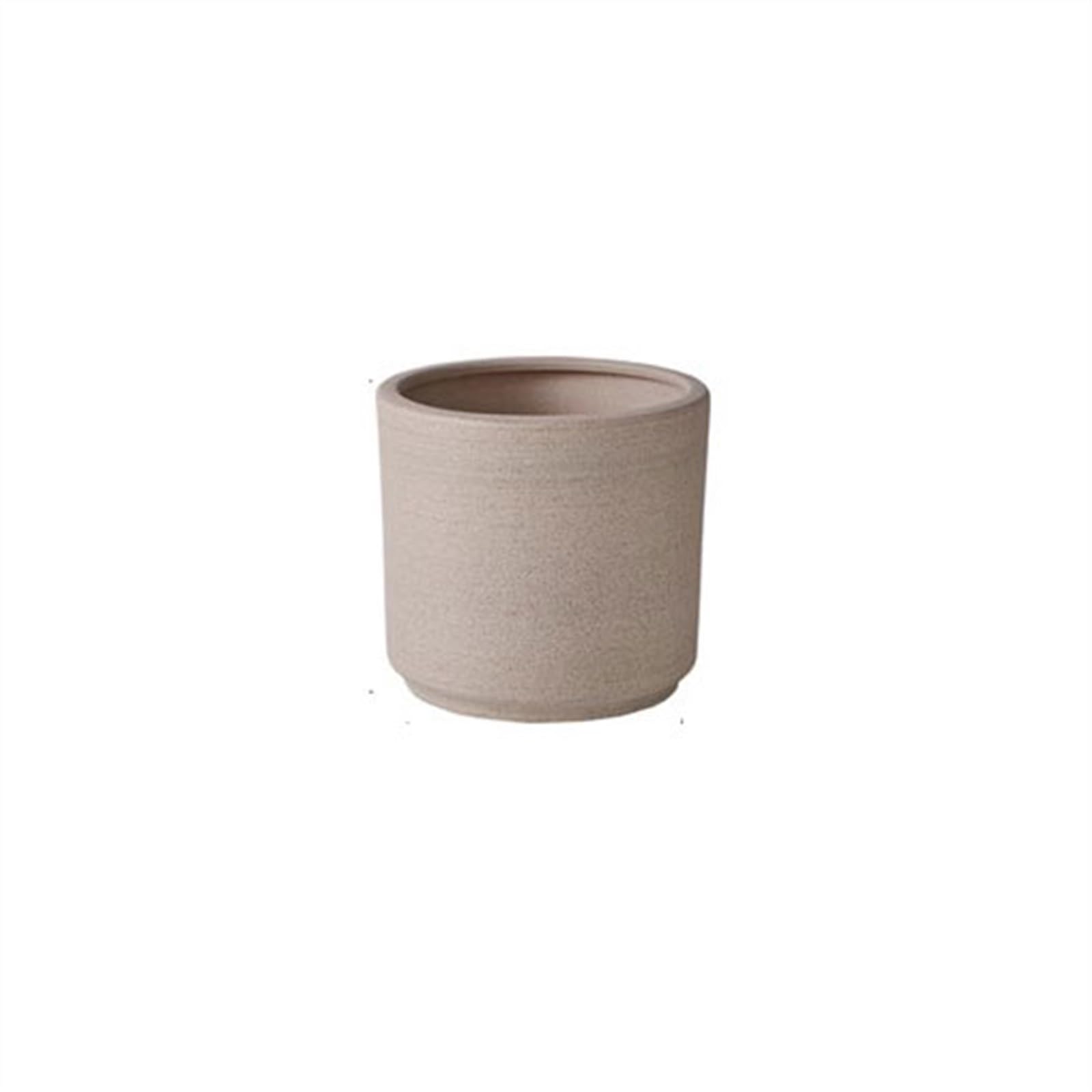 Kx9lb8d One Color Flower Planters Extra-Large Ceramic Flowerpot Rough Pottery Breathable Large Caliber Balcony Home Living Room Orchids