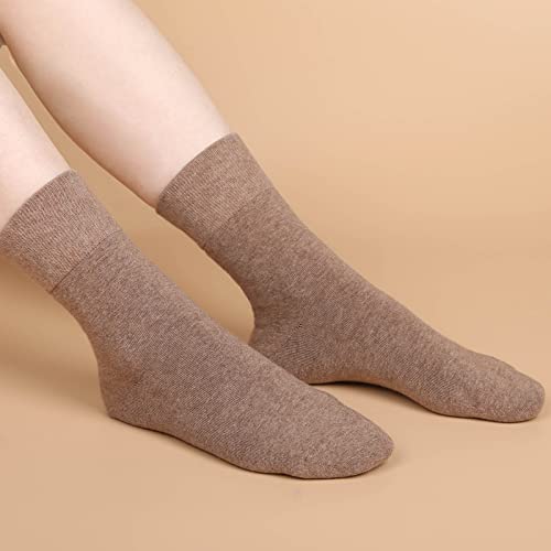 Image of FGZ Women Thin Cotton Socks Soft Cozy Socks Cute Ankle Crew Socks 5 Pairs