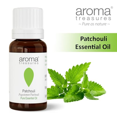 Image of Aroma Treasures 100% Pure & Natural Essential for healthy Skin /body & mind (Patchouli Essential Oil)