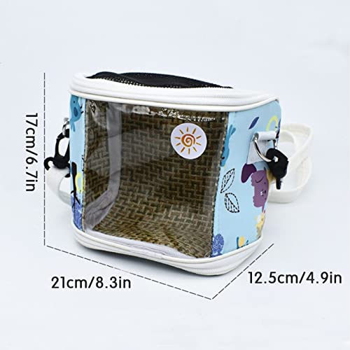 Papageien-Vogel Reisetasche,Bird Travel Cage, Portable Adjustable Travel Parrot Cage Breathable Pet Birds Bag Walking HikingTransport Bag for Bird Parrot Hamster Small Animals – Bild 3