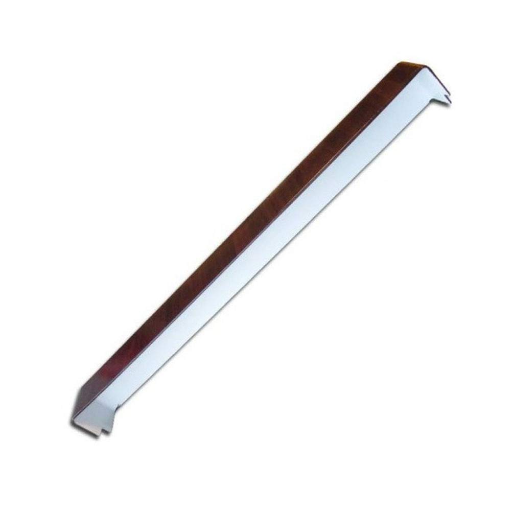 uPVC Fascia Cover Capping Board 450mm Double Ended Corner Trim - Rosewood