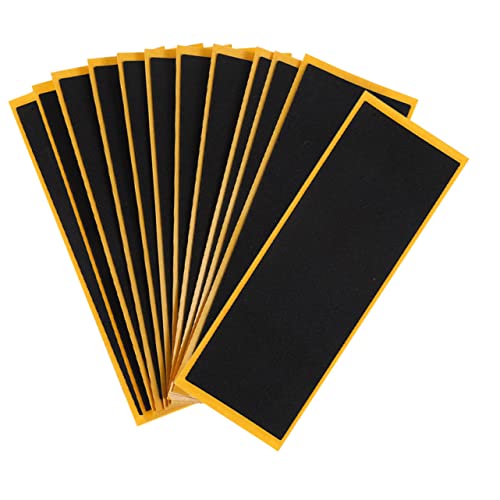 FAVOMOTO Mini Finger Skateboard Grip Tape 12pcs Set Foam Grip Pad for Obstacle Courses Flexible