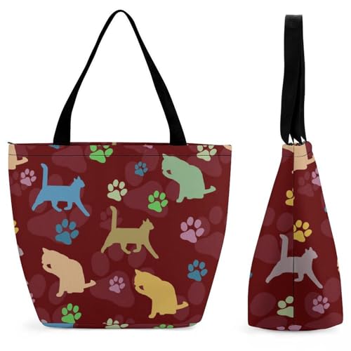 Sac patte de chat mignon idéal pour vos voyages et virées shopping