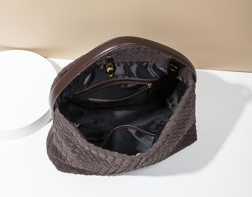 Bolso tote tejido para mujer minimalista elegante miniatura 2