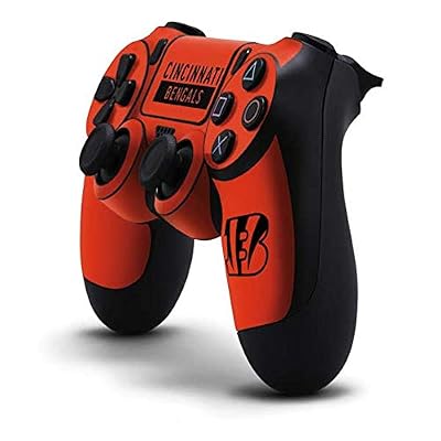 Skinit Decal Gaming Skin Compatible with PS4 Controller - Officially Licensed NFL Cincinnati Bengals Orange Performance Series Design