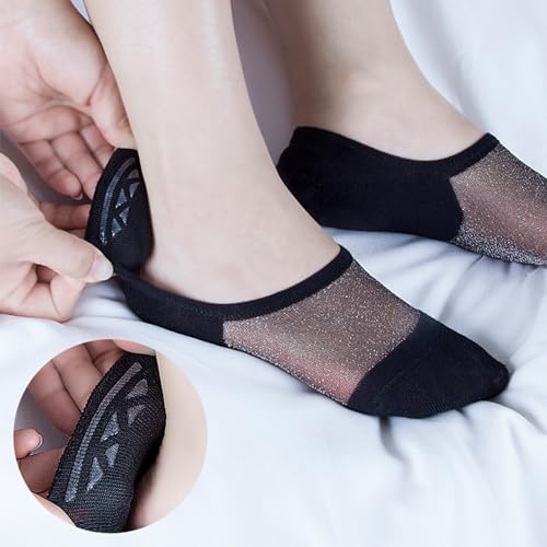 Image of Benefeet Sox Sheer No Show Socks Women Girls Cute Thin Mesh Low Cut Liner Socks for Loafers Boat Shoes