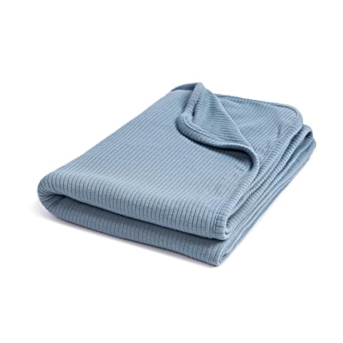 Image of BubblePanda Ultra-Soft Rayon Made from Bamboo Baby Blanket - 30x40 Inches Double-Layer Swaddle Blanket, Breathable & Hypoallergenic, Lightweight Nursing Cover, Stroller Blanket for Infants & Toddlers