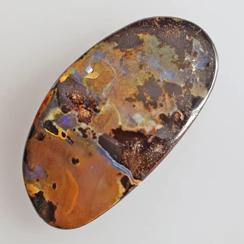Opale de feu naturelle taille cabochon pour remplacer une pierre de centre - 2