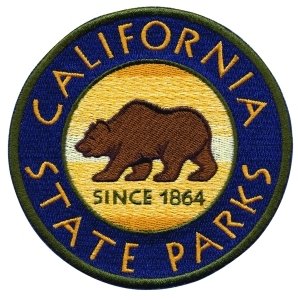 CALIFORNIA STATE PARKS PATCH WITH BEAR IN CENTER CAP/HAT PATCH - (Iron-On) 2" CIRCLE, Heat Sealable Patch, CA State Parks - Sold by Uniform World