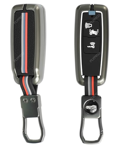 Image of Metal Silicon Key Cover Compatible for Honda Activa | Dio | H-Smart, Scooter Metal & Silicon Protection Special Feature Visible in Low-Light Conditions