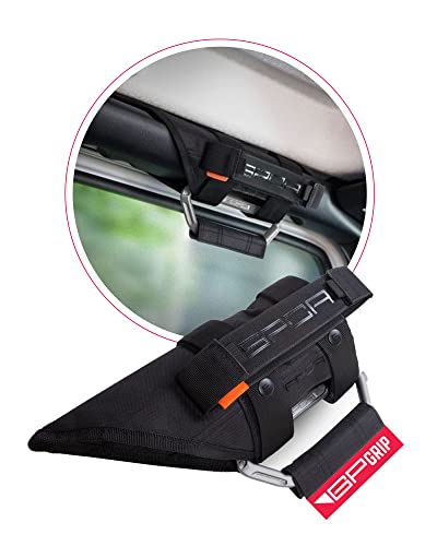 Gpca - Gp Grip Pro Handle, Foldable Patented Aluminum Metal Grab Handles For Jeep Wrangler 4Xe, Jl, Jt, Jk, Sport, Sahara, Rubicon And Gladiator 4Dr/2Dr 2007-2023, 2 Packs, Aluminum #TOP6