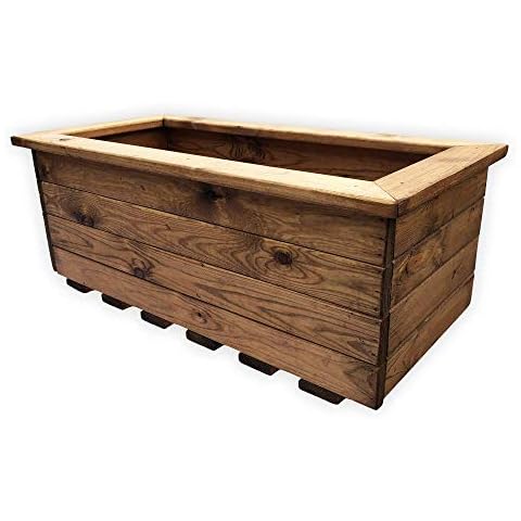 Simply Wood Trough Wooden Garden Planter - EXTRA LARGE - Sale!!! Cover