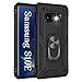 Samsung Galaxy S10E Case, Extreme Protection Military Armor Dual Layer Protective Cover with 360 Degree Unbreakable Swivel Ring Kickstand for Samsung Galaxy S10E 5.8" Black