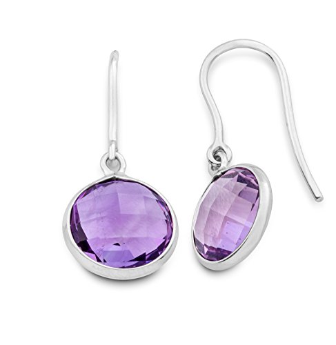 Preisvergleich Produktbild Miore Damen-Ohrringe 9 Karat (375) Weißgold Amethyst facettiert MN904E