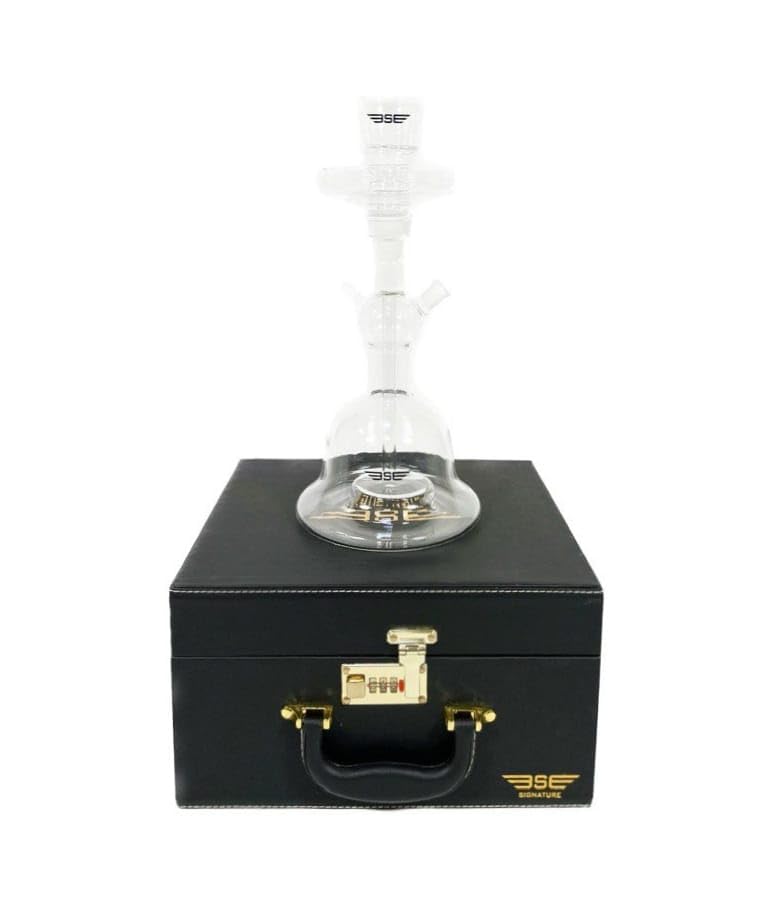 Signature Glass Shisha Hookah White Transparent Shisha Hookah Arabic Set, With Shisha Hookah Full Accessories