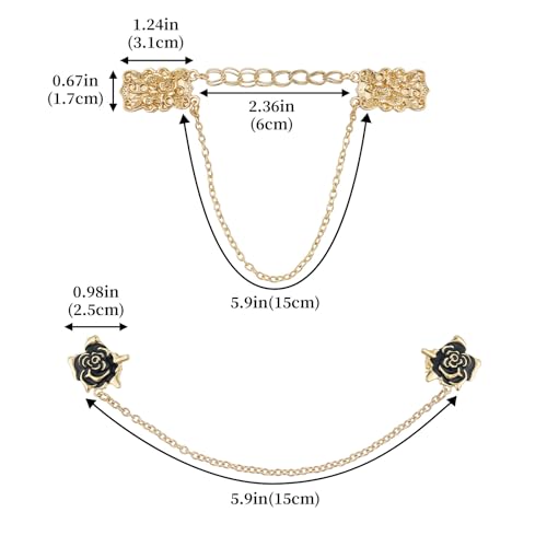 Image of DEVPSISR 4pcs Shirt Dress Cardigan Clip,Women Sweater Shawl Clips for clothing