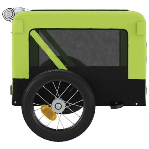 SKM Fahrradanhänger Hunde Grün und Schwarz Ox -Gewebe & Eisen,Tiere & Tierbedarf,Haustierbedarf,Pet-Stroller,Grün,6.7KG,93913