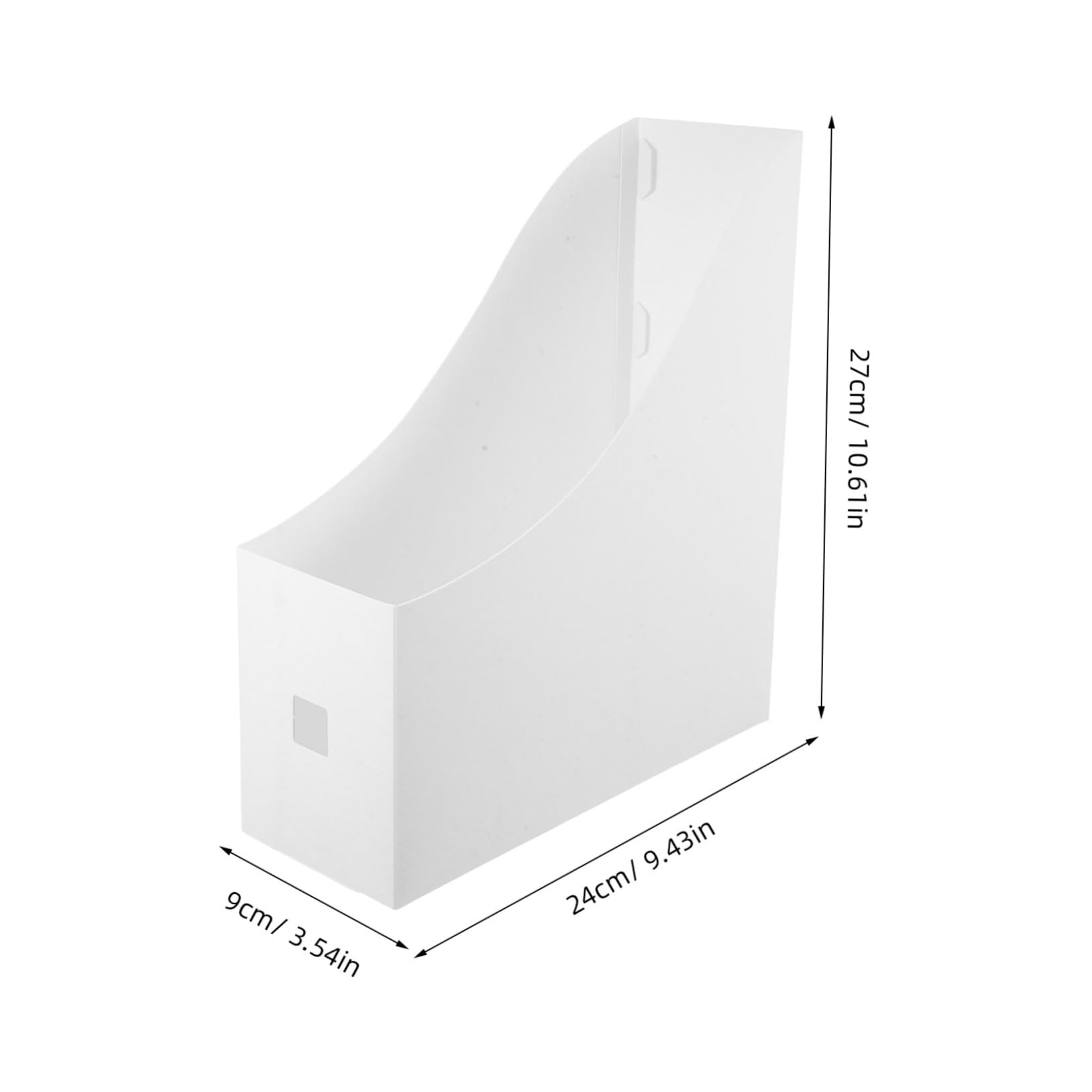 NUOBESTY 5pcs Plastic File Organizer Curved Design Document Racks for Home Office School Space-efficient Desktop Storage for Files Magazines