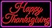 The Sign Store N105-14259 Cursive Happy Thanksgiving 1 Neon Sign44; 20 x 3 x 37 in.