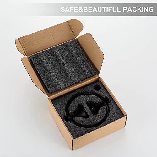 Bgl Towel Ring Matte Black Matal Wall Mount For Bathroom 2 Pack Classic Style #TOP6
