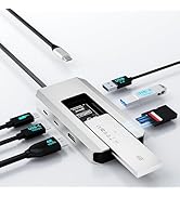 WAVLINK 8 in 1 USB C Hub with M.2 NVMe/SATA SSD Enclosure 10Gbps, 4K HDMI, USB-C/A 10Gb, 100W PD,...