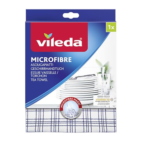 Vileda Torchon Essuie Vaisselle Microfibre - Coloris aléatoire