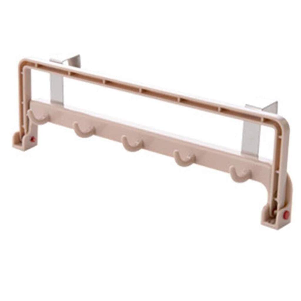 MOBYGKFY and Simple Wall Hanging Multi-Function, Plastic Wall Hanging Coat Rack Folding Kitchen Door Hanger(D)