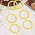 6pcs Flush Valve Seals for Kohler, Durable Silicone Canister Flush Valve Seals Toilet Flush Valve Seal Practical Accessories for K-GP1059291 Compatible with Kohler(Yellow)