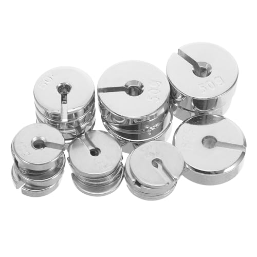Homoyoyo Juego de 35 Pesas de Laboratorio Gancho, Kit de Pesas de 5g, 10g, 20g y 50g para Experimentos de Física y Mecánica, Equipo Educativo de Medición Precisa para Calibración y Pruebas