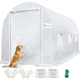 KING BIRD Premium 10x6.6x6.6FT Greenhouse for Outdoors, Large Walk-in Heavy Duty...