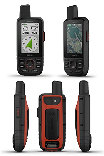 Garmin Gpsmap 66I, Gps Handheld And Satellite Communicator, Topoactive Mapping And Inreach Technology With Wearable4U Power Pack Bundle #TOP3