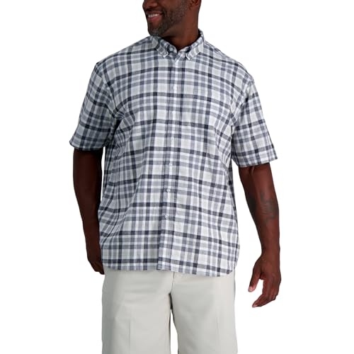 Haggar® Men's Life Khaki™ Short Sleeve Button-Down Linen Shirt