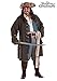 Plus Mens Deluxe Jack Sparrow Pirate Costume, Disney Pirates of the Caribbean Captain Jack Sparrow Adult Costume 3X