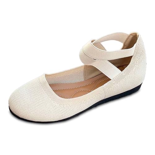 EQWIGKEIT Zapatos de baile para mujer, planos, bailarinas para mujer, elegantes, medievales, planos, antideslizantes, zapatos de verano, ligeros, cómodos, deportivos, zapatos de baile