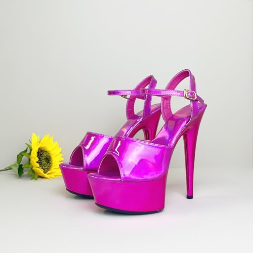 Womens's Platform Stiletto Heels Ankle Strap Peep Toe Sandals2