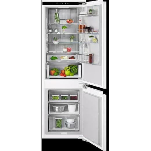 Frigorifero AEG Combinazione frigorifero-congelatore da incasso, 178 cm, serie 8000 360° Cooling: umidità ottimale e circolazione, frigorifero separato (182L) e congelatore (62L), sbrinamento automatico NoFrost
