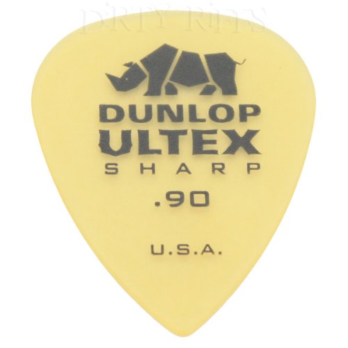 Dunlop Ultex Sharp Lot de 24 médiators pour guitare 0,9 mm