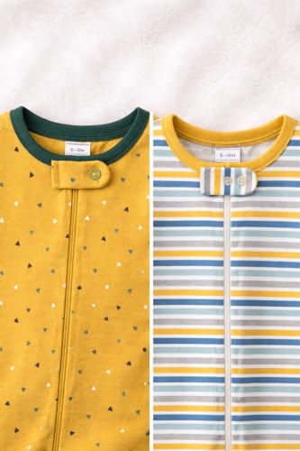 Image of TuddyBuddy 100% Cotton Multi Color Zipper Romper Sleepsuit /Romper /Jumpsuit for Baby Boy & Baby Girl