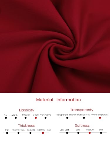 Image of Hobemty Women's 3 /4 Sleeve Pencil Dress Boat Neck Elegant Wear to Work Midi Sheath Dresses