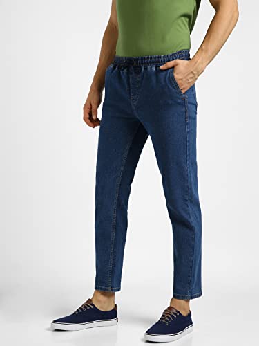 Image of Urbano Fashion Men's Regular Fit Mid Rise Washed Jogger Jeans Stretchable