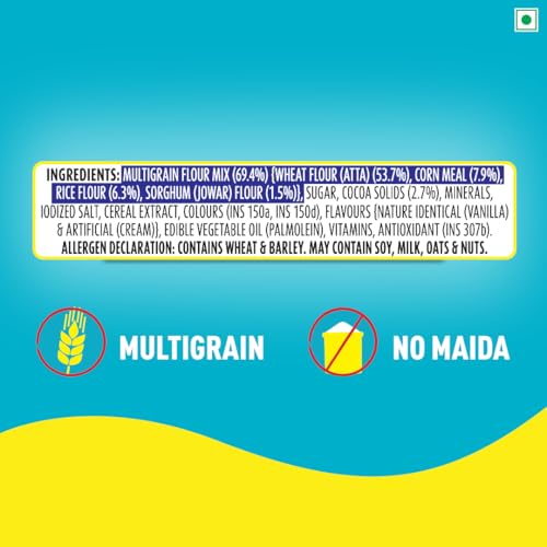 Image of Kellogg's Multigrain Chocos Duet 375g | Source of Calcium, High in Protein, with 10 Essential Vitamins & Minerals, Source of Fibre | Breakfast Cereal for Kids