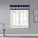 Madison Park Amherst Single Panel Faux Silk Rod Pocket Curtain With Privacy Lining for Living Room, Window Drapes for Bedroom and Dorm, 50x18, Navy