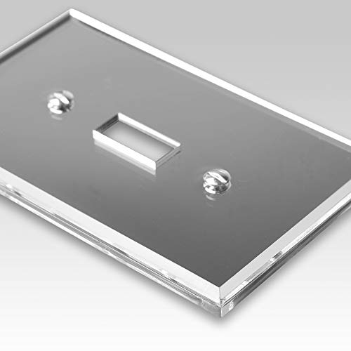 Image of Amerelle Mirror Single Toggle Wallplate in Mirror Finish