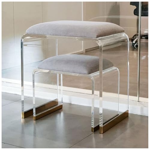 Table d'appoint de style moderne tabouret acrylique chambre velours