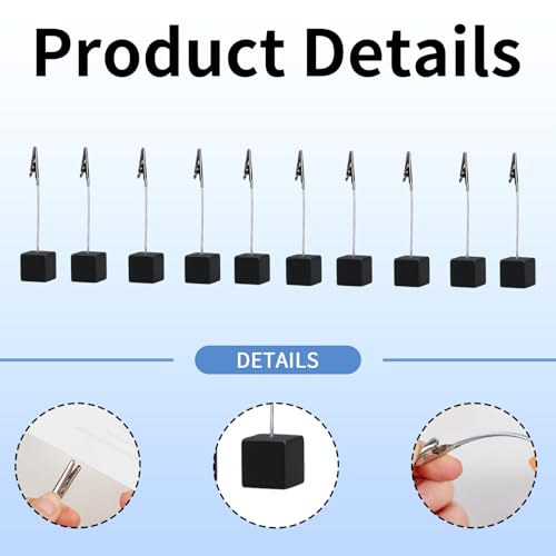10 Stück Fotohalter mit Klammern,Tischkartenhalter Clip,Kartenhalter Tisch,Foto Halter mit Klammer,Kartenständer,Postkartenhalter Holz Fotoständer Clip für Hausdekoration,Party,Büro,Hochzeit