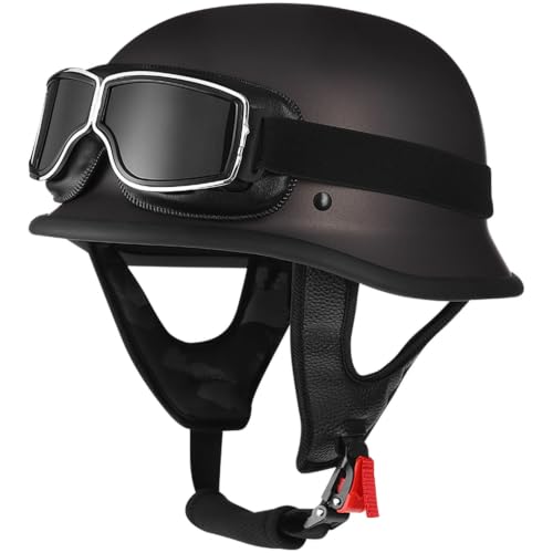 Casco moto abierto vintage para trayectos diarios en e-scooter urbano